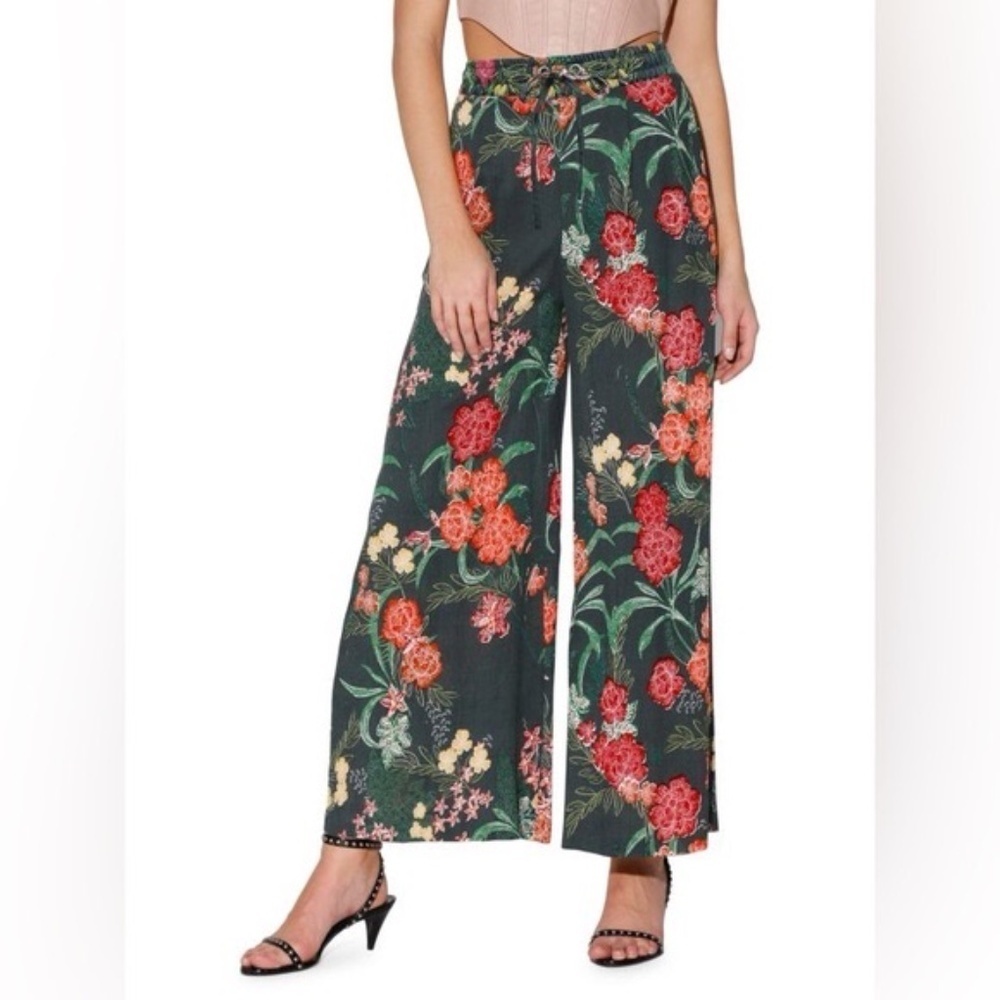 WALTER BAKER Wren Floral Wide Leg Pants NWT - Sz XL
